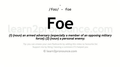foe meaning in tagalog|Foe in Tagalog .